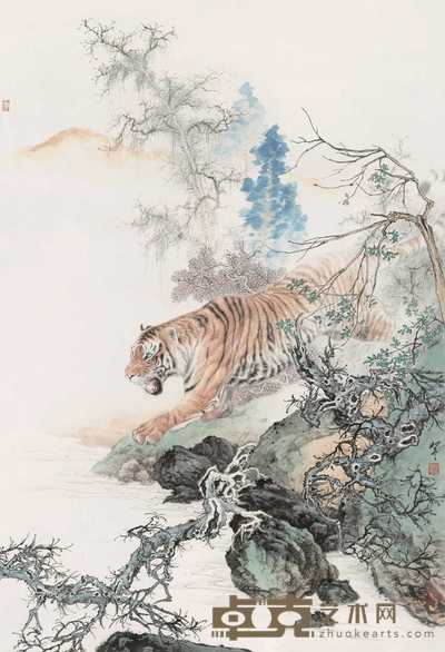 陈如冬 春山虎啸 立轴 100×68.5cm
